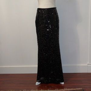 Calvin klein sequin black long skirt size 2 comes with sequin sweater